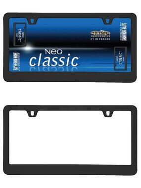 Cruiser Accessories 15350 Neo Classic License Plate Frame, Black